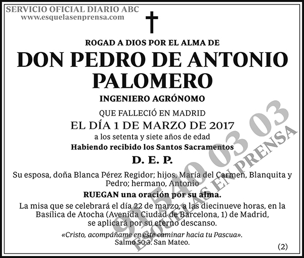 Pedro de Antonio Palomero